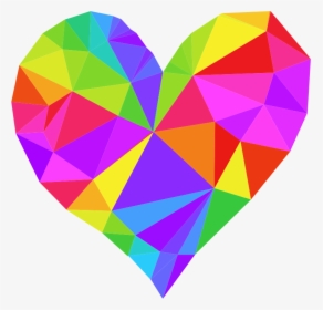 Heart, Png Colorful - Colorful Heart Clipart, Transparent Png, Free Download