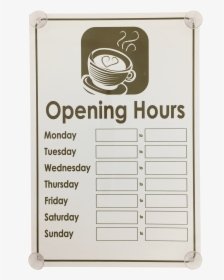 Café Shop Business Hours Open And Closed Window Hanging - Paper, HD Png Download, Free Download