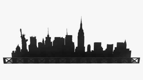 Manhattan Skyline Sticker Decal Illustration - New York Silhouette, HD Png Download, Free Download