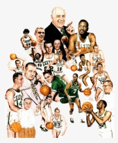 The Celtics Have 31 Hall Of Famers, 22 Retired Numbers, - Boston Celtics Players Drawing, HD Png Download, Free Download