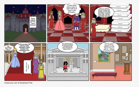 Princess And The Pea Storyboard, HD Png Download, Free Download
