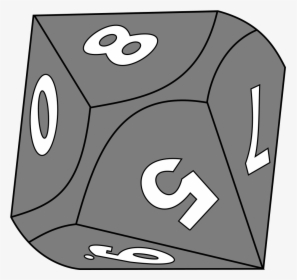 10-sided Die - 10 Sided Dice Transparent, HD Png Download, Free Download