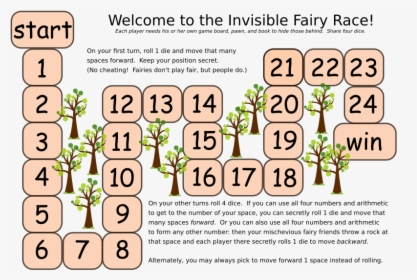 Fairy Race Game Board - Cartoon, HD Png Download, Free Download