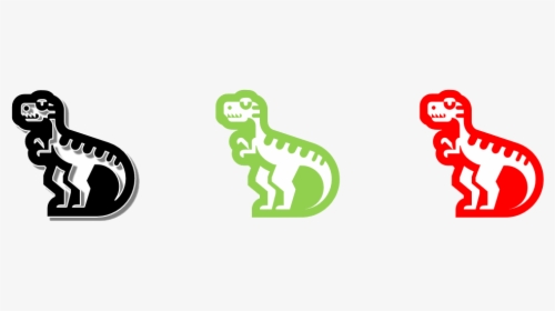 Variations Of T-rex Symbol - Animal Figure, HD Png Download, Free Download