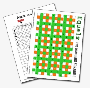 Equals The Numbers Scrabble - Adhesive Tape, HD Png Download, Free Download