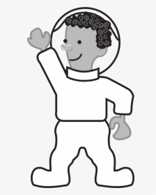 Kid Standing Clip Arts - Cartoon Astronaut, HD Png Download, Free Download