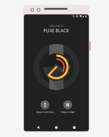 Pujie Black Intro Screen - Smartphone, HD Png Download, Free Download