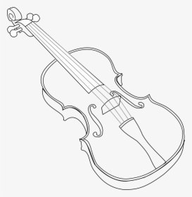 White Violin Png - Violin Outline, Transparent Png, Free Download