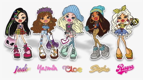 Transparent Hello My Name Is Clipart - Cartoon Bratz Dolls Names, HD Png Download, Free Download