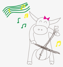 Playing A Fiddle To A Water Buffalo - Cartoon, HD Png Download, Free Download