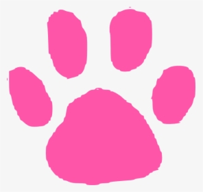 Pink Panther Cartoon Face - Lime Green Paw Print, HD Png Download, Free Download
