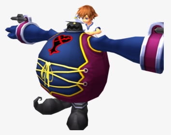 “big Belly The Large Body Gives Sora A Piggyback Ride” - Big Belly Kingdom Hearts, HD Png Download, Free Download
