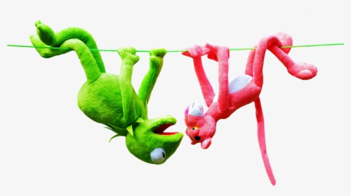 Kermit Pink Panther Plush Toys Free Photo - Stuffed Toy, HD Png Download, Free Download