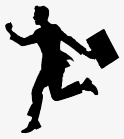 Man Silhouette Png - Silhouette Of Man Running, Transparent Png, Free Download