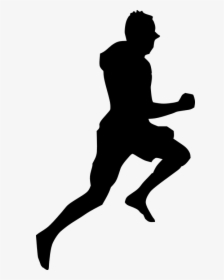 Running, Jogging, People, Boy, Man, Guy, Runner - Silhouette Of Someone Running, HD Png Download, Free Download