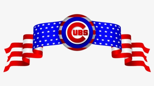 Chicago Cubs Baseball Mlb Players Fan Cubbies Transparent - Usa Flag Banner Clipart, HD Png Download, Free Download