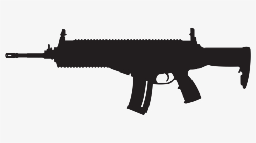 Rifle Silhouette Png Vector Library - Rifle Part Silhouette Png, Transparent Png, Free Download