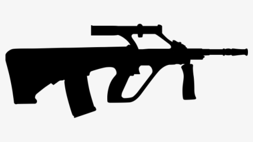 "  Class="lazyload Lazyload Mirage Cloudzoom Featured - Steyr Aug Silhouette, HD Png Download, Free Download