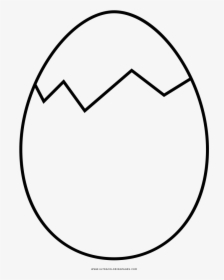 Cracked Egg Coloring Page - Circle, HD Png Download, Free Download