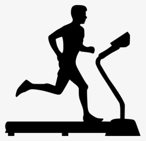 Run, Treadmill, Silhouette, Sport, Fit, Man, Fitness - Treadmill Silhouette, HD Png Download, Free Download