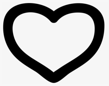 Heart Doodle - Black And White Heart Clipart, HD Png Download, Free Download