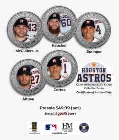 Limited Edition Mlb Licensed Astros Collector Coins - Astros H Town World Series Shirt, HD Png Download, Free Download