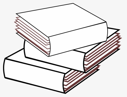 Stacked 3 Books No Color, Stacked Books, Multiple Books - 3 Books Stacked, HD Png Download, Free Download
