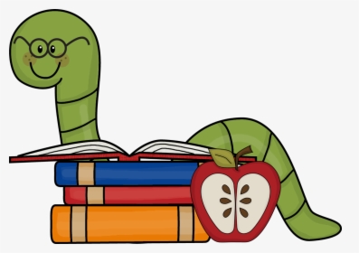 Pile Of Books Clip Art - Book Worm Clipart, HD Png Download, Free Download