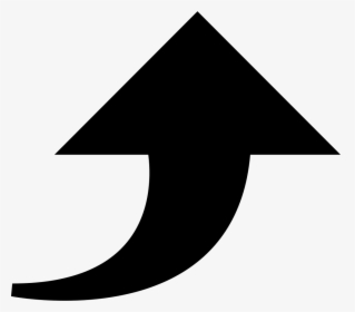 Uploading Curve Arrow - Arrow Up Icon Png, Transparent Png, Free Download