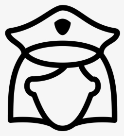 Mujer Policía Icon - Transparent Background Nurse Clipart, HD Png Download, Free Download