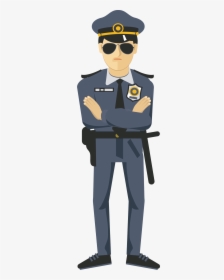 Element Police Officer Icon Hd Image Free Png Clipart - Police Officer Animated Png, Transparent Png, Free Download