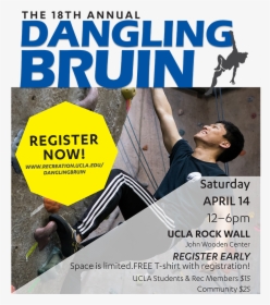 The Dangling Bruin Is A Points-based, Climbing Competition - Polarized Glasses Test, HD Png Download, Free Download