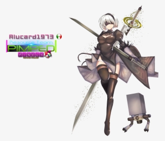 Transparent Nier Automata 2b Png - Cartoon, Png Download, Free Download