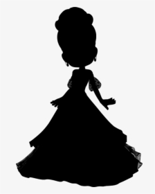 Clip Art Dress Silhouette - Little Girl In A Gown Silhouette, HD Png Download, Free Download