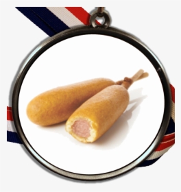 Corn Dogs Logo Medal - Hot Dog On A Stick Corn Dog, HD Png Download, Free Download
