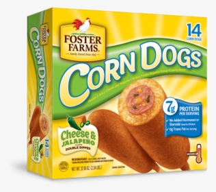 Cheese And Jalapeno Corn Dogs 14 Ct - Foster Farms Mini Corn Dogs, HD Png Download, Free Download
