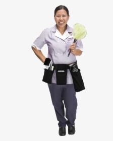 Cleaner"s Helper Professional Tool Belt - Hotel Maid White Background, HD Png Download, Free Download