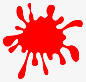 Red Cliparts Splatter - Red Color Splash Clipart, HD Png Download, Free Download