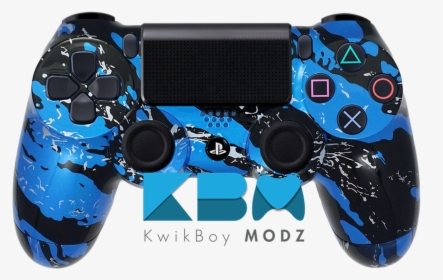 Ps4 Camouflage Controller Blue, HD Png Download, Free Download