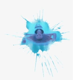 Blue Watercolor Splatter - Transparent Free Watercolor Splash Png, Png Download, Free Download