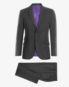 Grey Striped Wool Blend Suit - Costume Hugo Boss A Carreaux, HD Png Download, Free Download