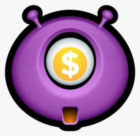 Purple Clipart Money - Alien Icons, HD Png Download, Free Download