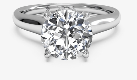Get The Look - Platinum Ring With Solitaire Diamond, HD Png Download, Free Download