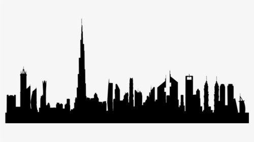 Sky City Vs Burj Khalifa , Png Download - Dubai Skyline Silhouette Png, Transparent Png, Free Download