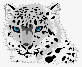 Snow Leopard Clip Art, HD Png Download, Free Download