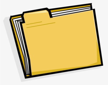 Vector Illustration Of File Folder Holds Loose Papers, HD Png Download, Free Download