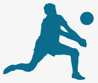Volleyball Sport Decal Clip Art - Volleyball Player Silhouette Png, Transparent Png, Free Download