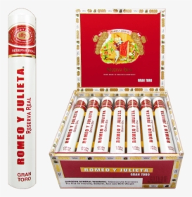 Romeo Y Julieta Reserva Real Gran Toro Tubes Box - Romeo Y Julieta, HD Png Download, Free Download