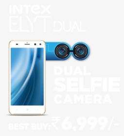 Intex Dual Camera Phone - Mobile Front Dual Camera, HD Png Download, Free Download