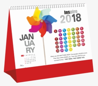 2018 Table Calendars - Table Calendar 2018 Png, Transparent Png, Free Download